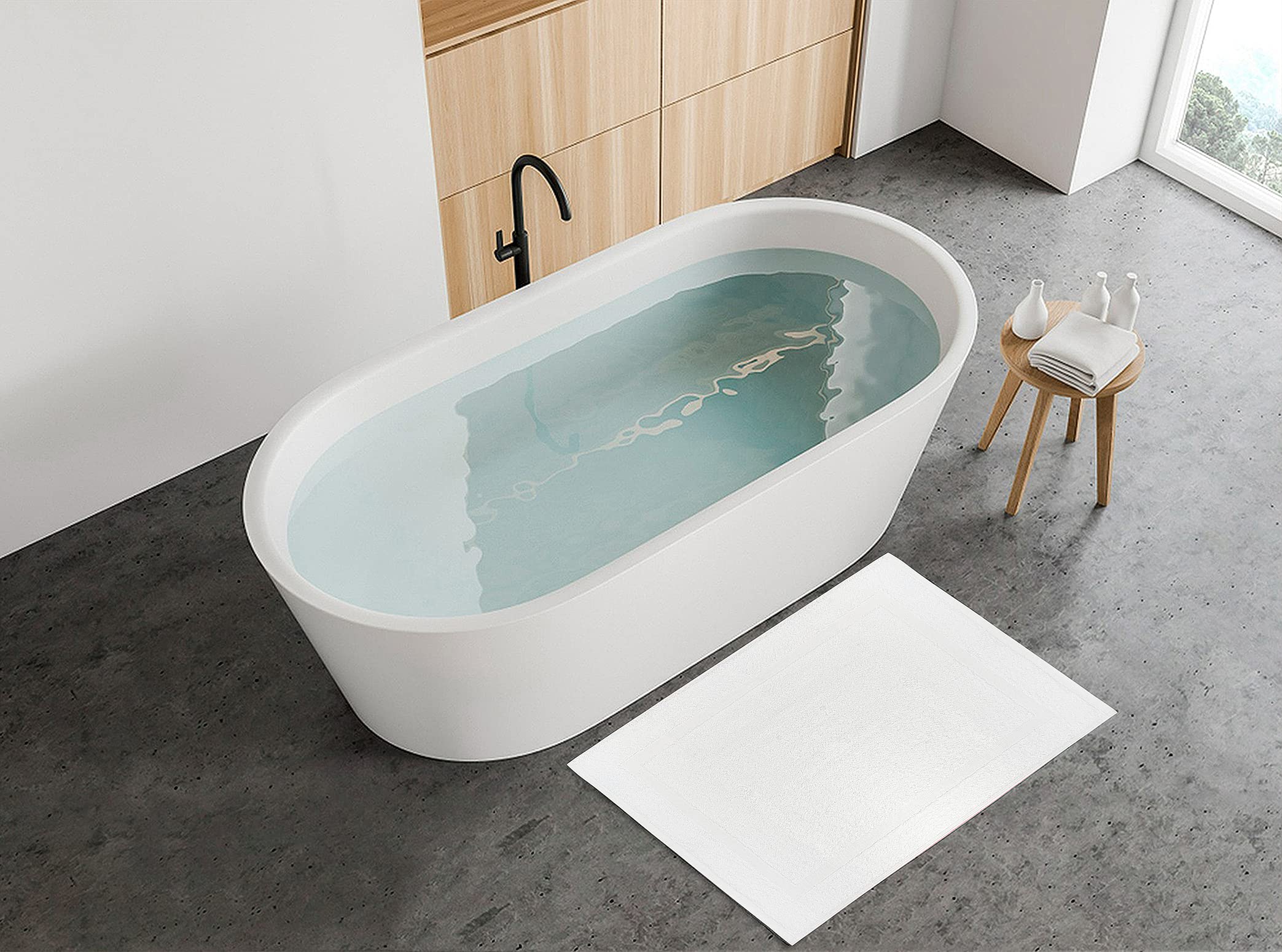 TOALLA bath mat non-rubber backing care