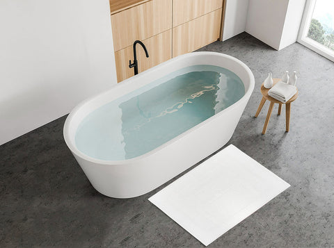 TOALLA bath mat non-rubber backing care