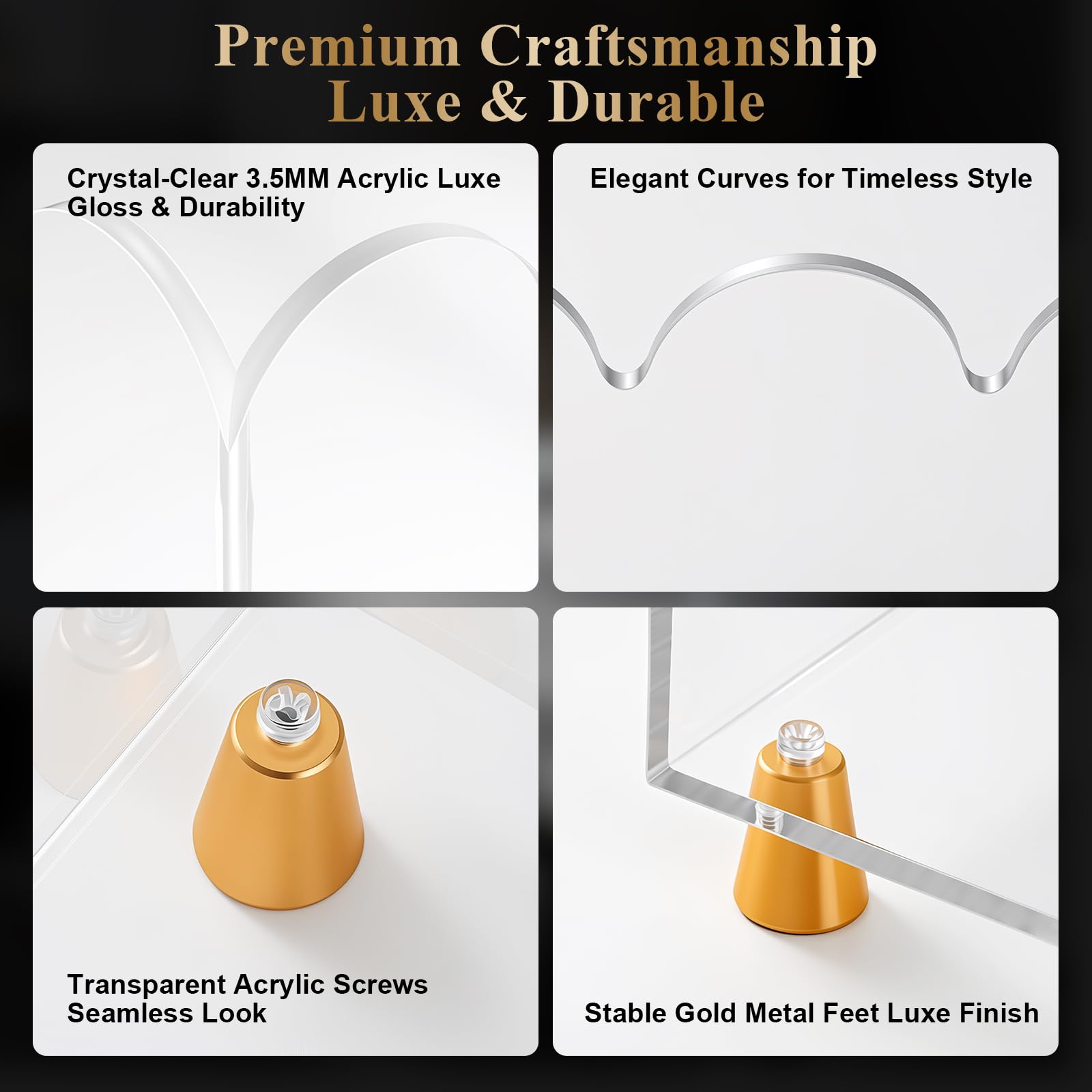 Tocemei acrylic magazine holder is crystal-clear and easy to wipe clean.