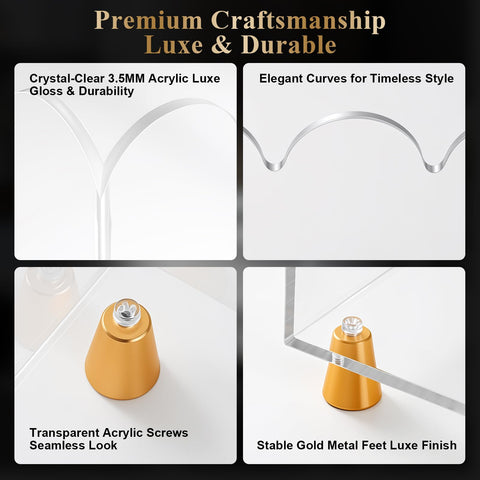 Tocemei acrylic magazine holder is crystal-clear and easy to wipe clean.