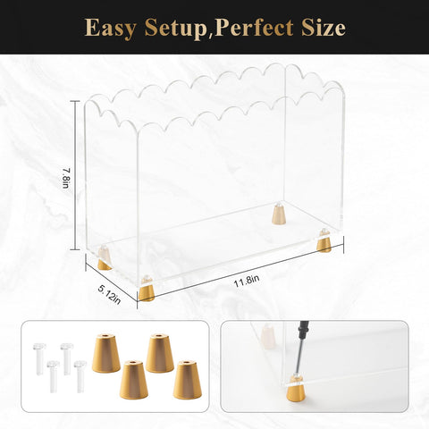 Tocemei acrylic magazine holder floor-standing: stylish storage for living spaces.