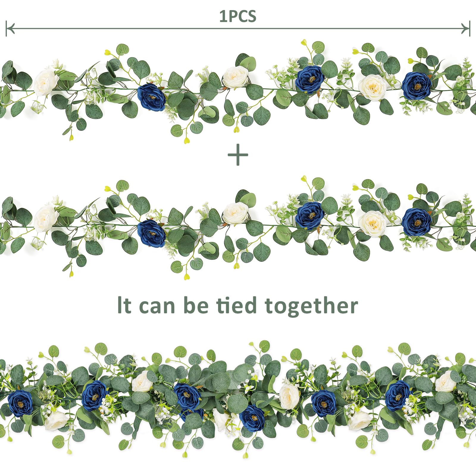 TOCHGREEN wedding arch garland creates romantic backdrop