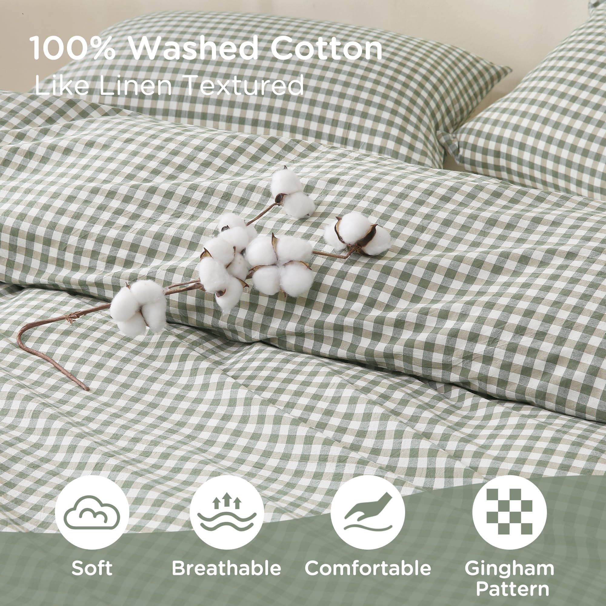 8 corner ties secure the duvet and prevent shifting.
