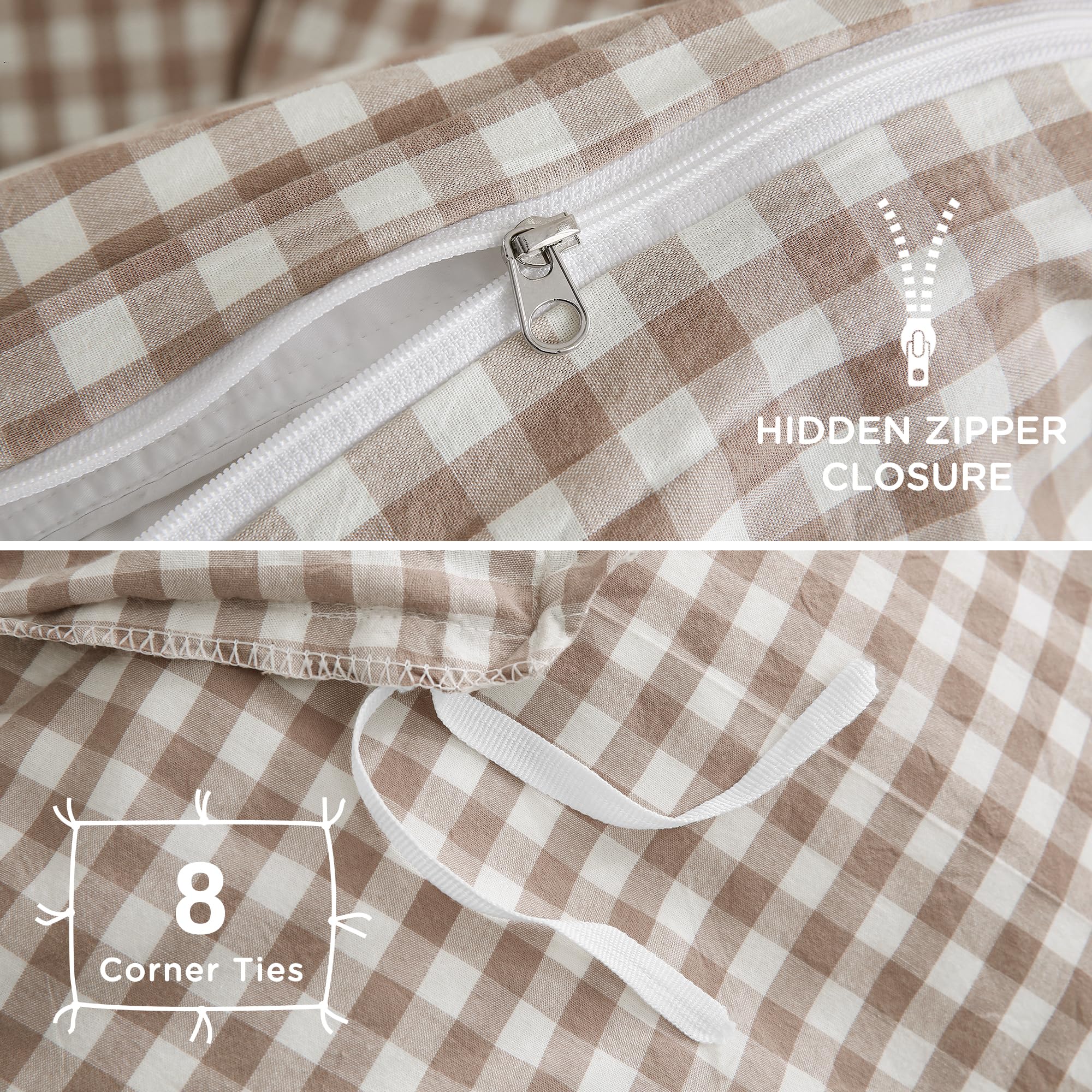 TOCOMOA pillowcases 20x36 with envelope closure for neat, secure pillow fit.