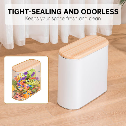 TODAYGO pet-proof lid prevents curious pets from tipping waste.