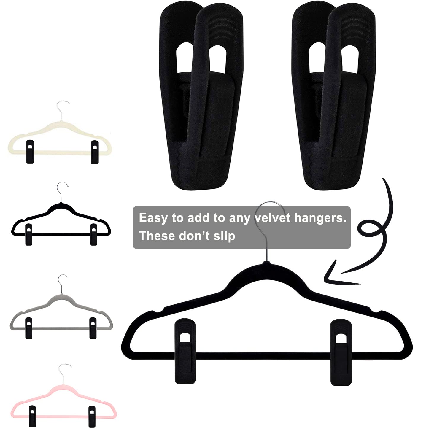 TOFIIGREM Clip set fits thin velvet clothes and suits neatly