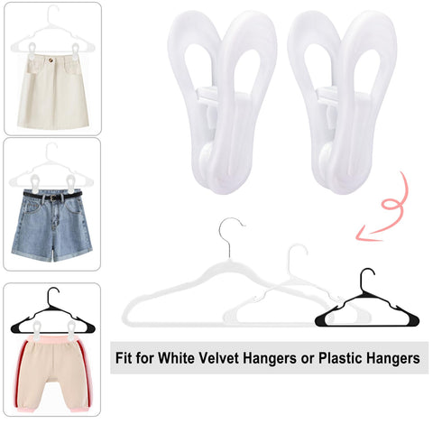 TOFIIGREM clips on round plastic hangers demonstrate secure grip.