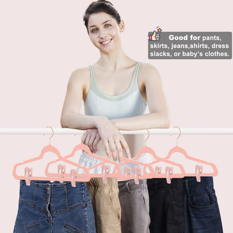TOFIIGREM velvet clips protect delicate fabrics during storage