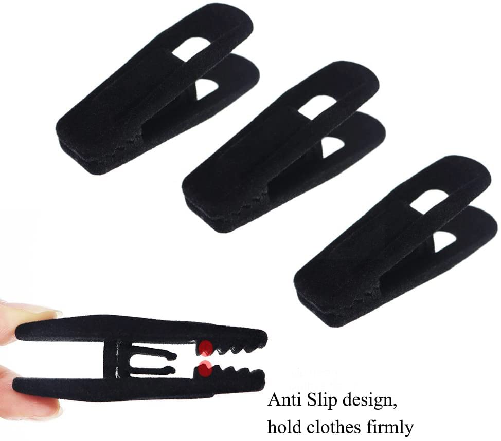 TOFIIGREM clips fit pants, skirts, and suits on velvet hangers