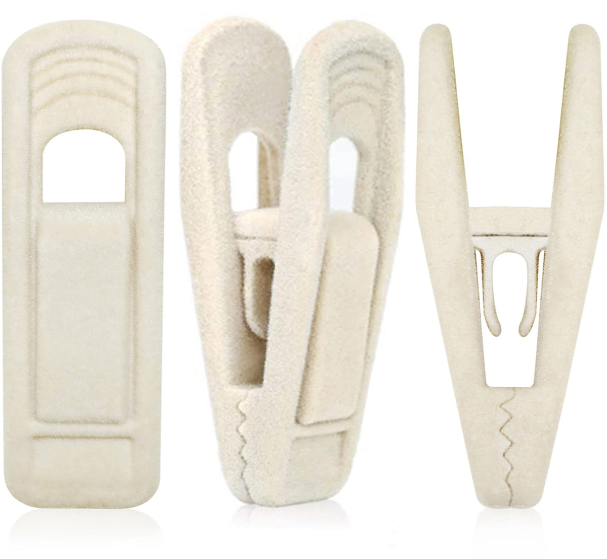 TOFIIGREM velvet hanger clips 40-pack for secure, non-slip organization on velvet hangers.