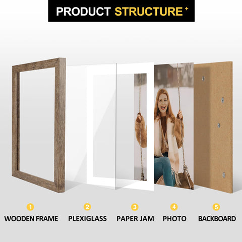 TOFOREVO tabletop photo frames showing a versatile display option.