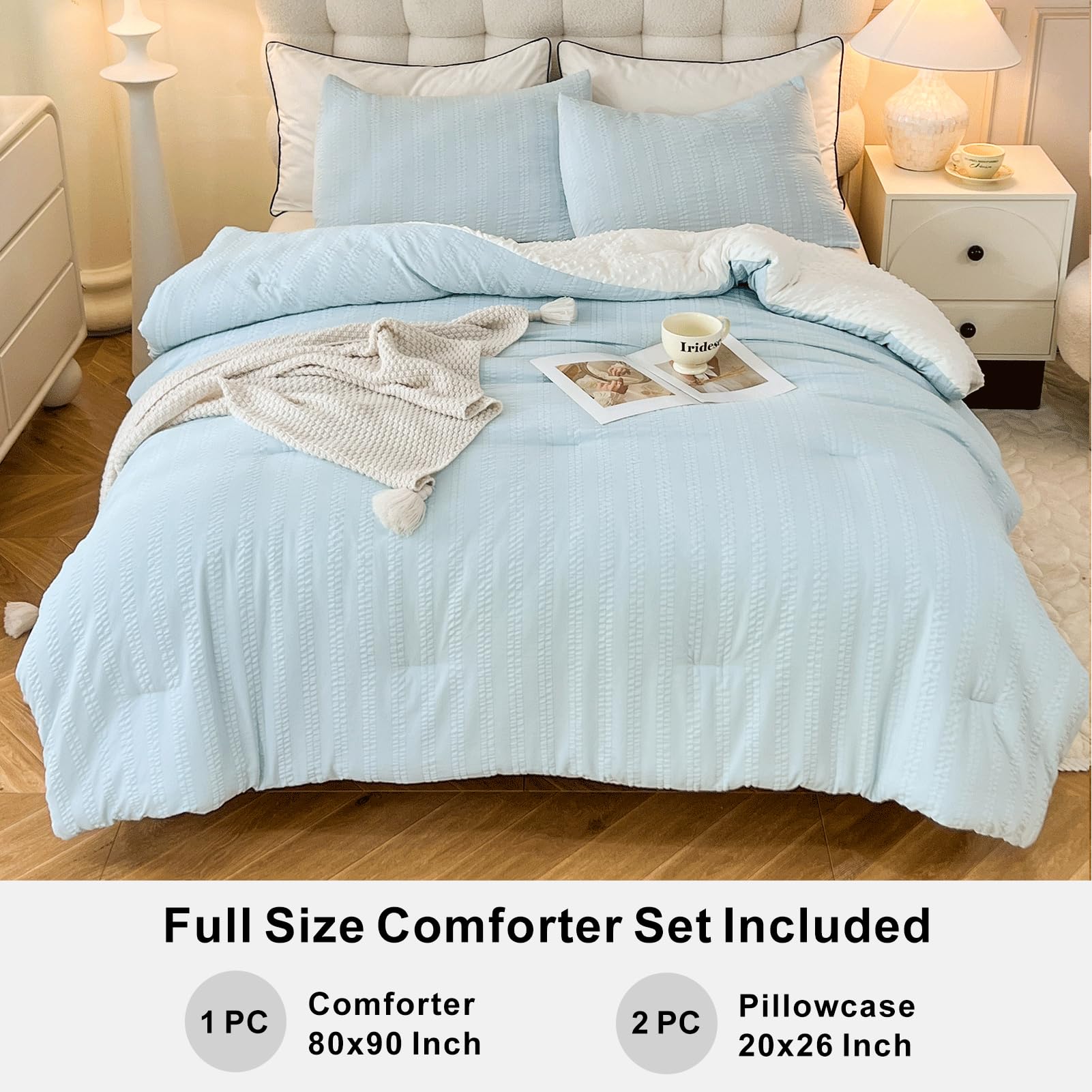 Tohrisa bedding is machine washable for quick, convenient cleaning