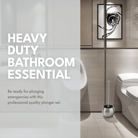 ToiletTree plunger-holder side view emphasizes compact storage in modern bathrooms.