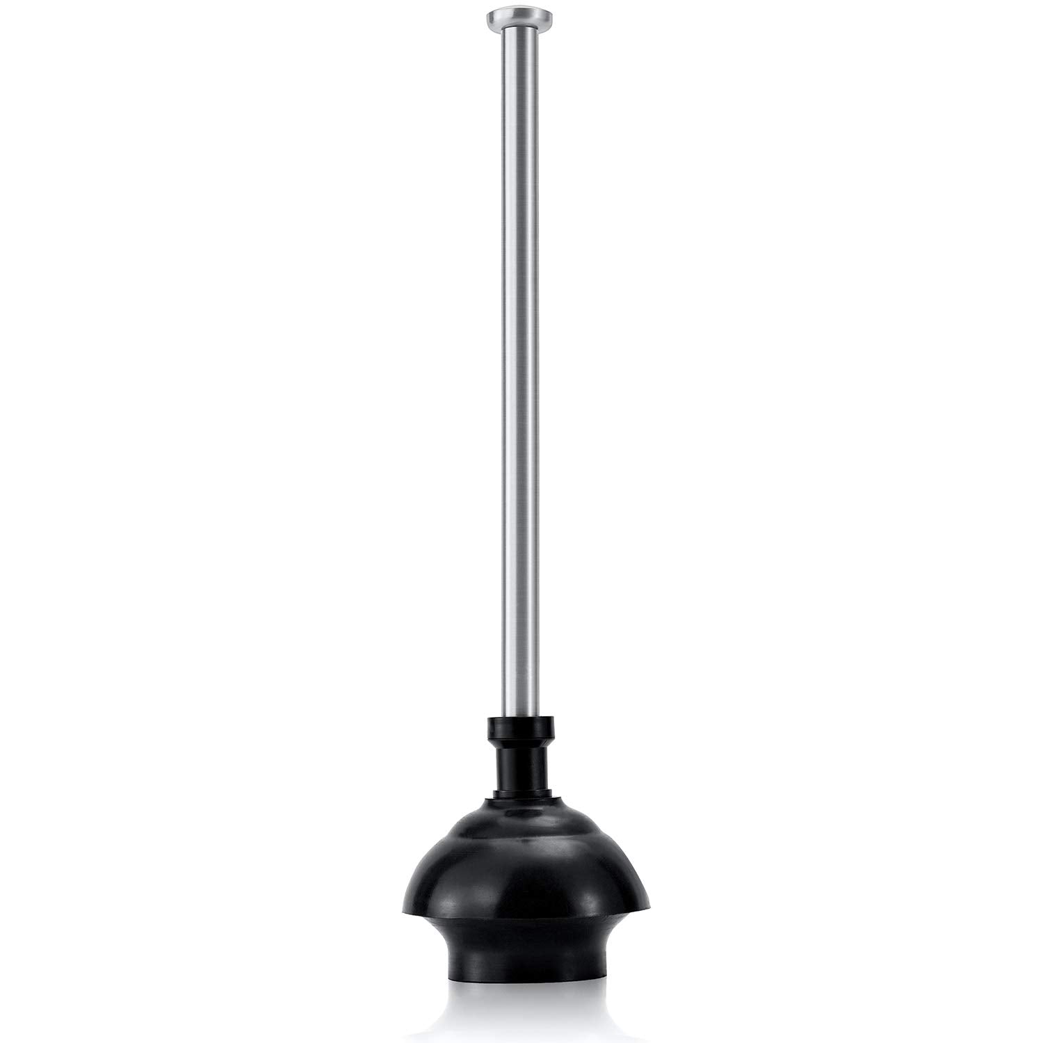 Sleek design of ToiletTree plunger enhances any bathroom aesthetic.