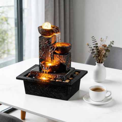 Tolevoit zen relaxation fountain suitable for office desks.