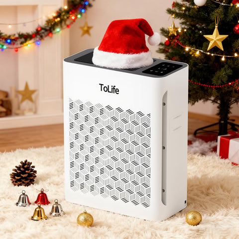 ToLife purifier washable pre-filter traps pet hair before main filtration.