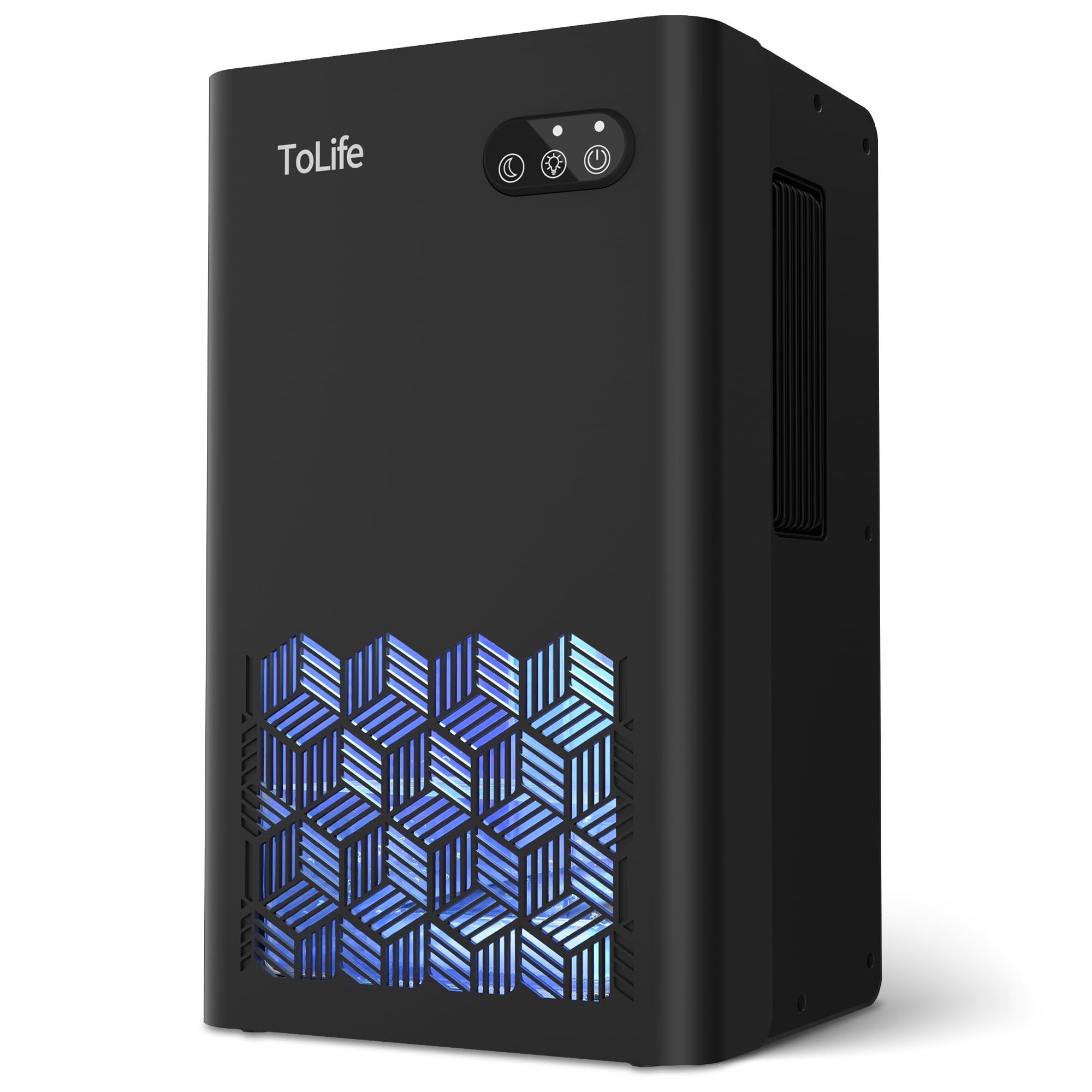 ToLife dehumidifier 95 oz tank covers large spaces with steady moisture reduction.