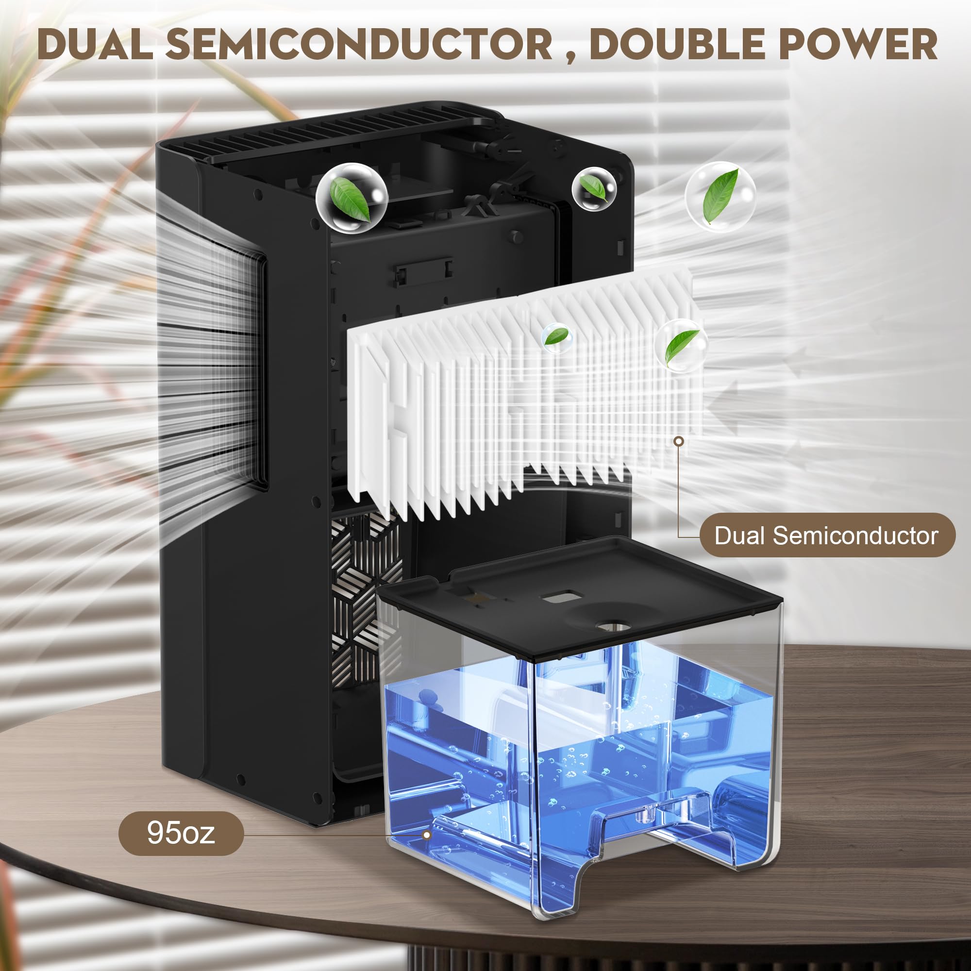 ToLife dehumidifier seven-color LED lighting provides ambient night light.