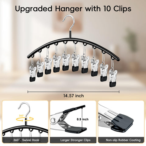 TomCare two-pack tank top hangers simplify wardrobe setup and save horizontal space.