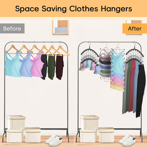 TomCare slim closet organizers save space in small rooms and apartments.