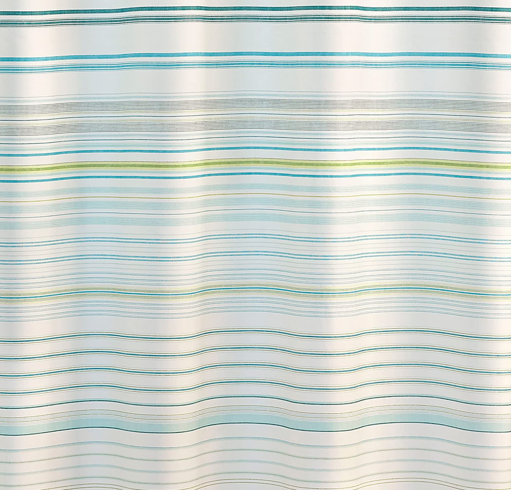 Tommy Bahama curtain with reinforced hook holes for easy hanging and durability.