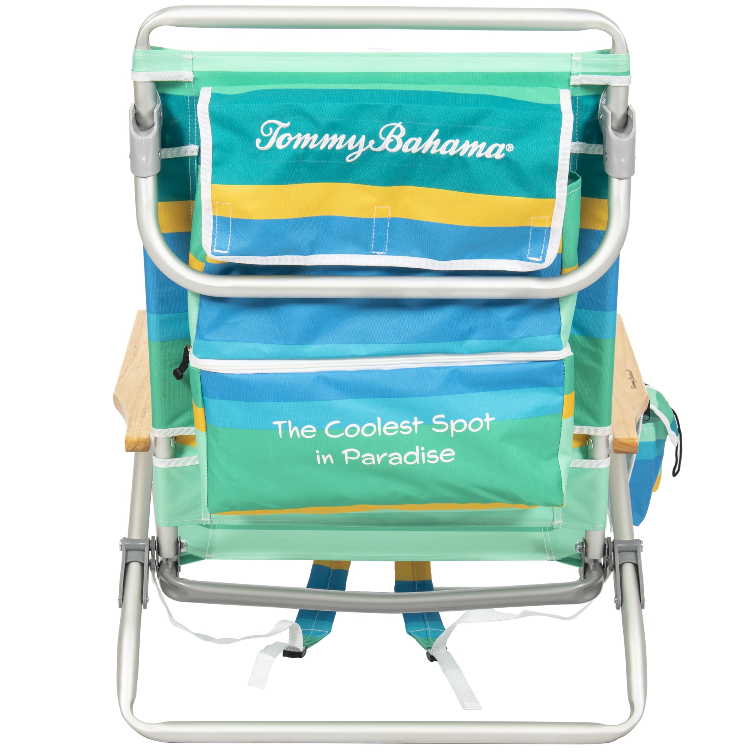 Tommy Bahama chair in safe-adjust design for easy, pinch-free tweaks