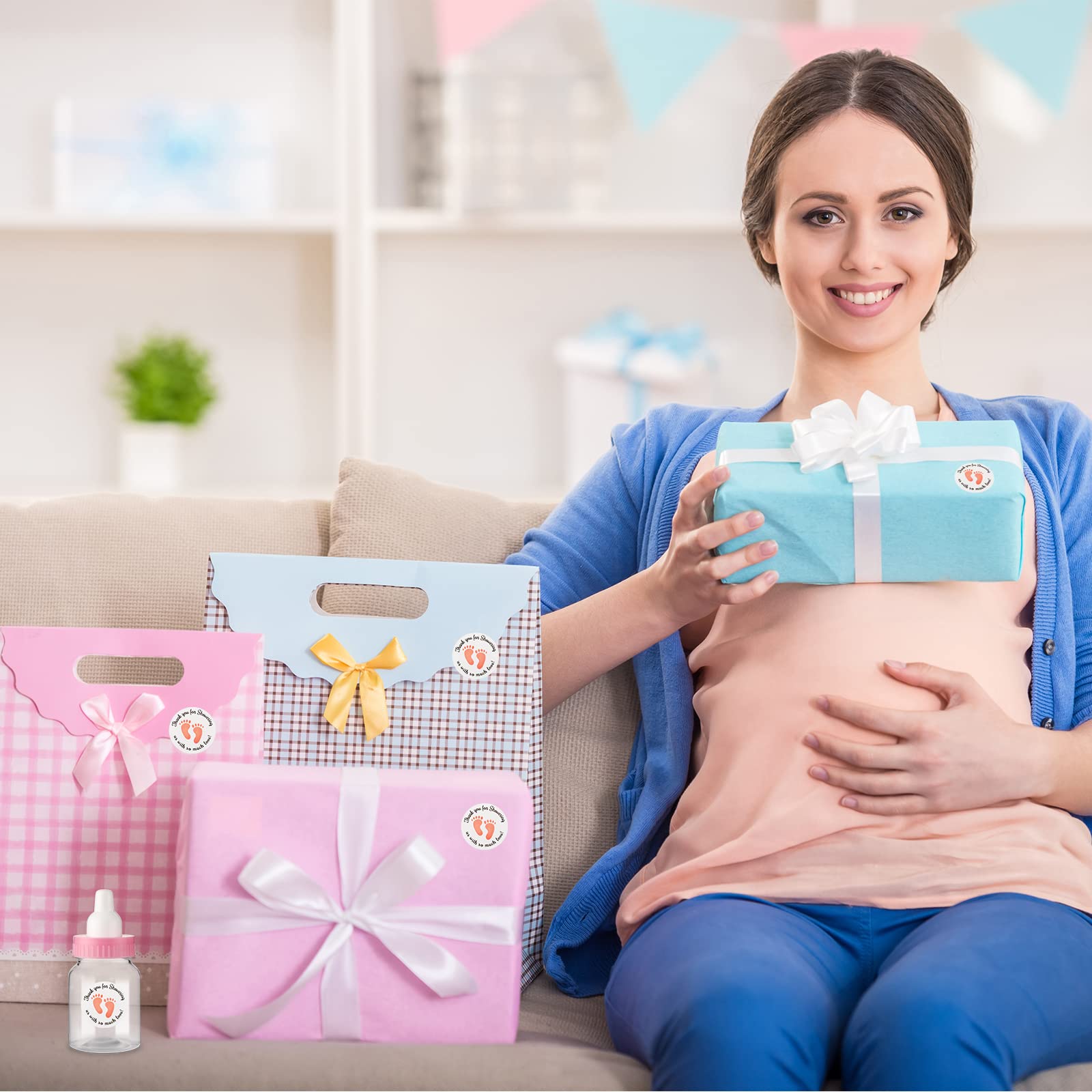tondiamo baby shower gift bottle showcased for easy gifting