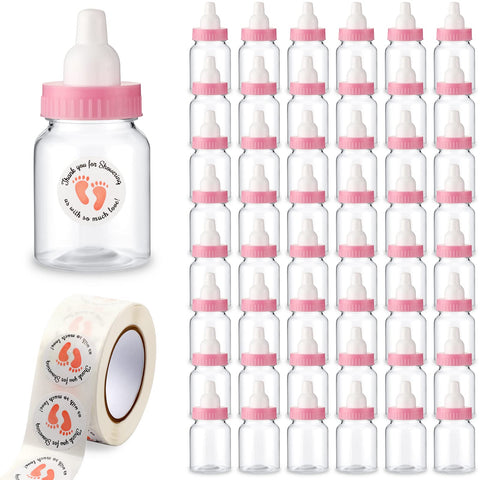tondiamo pink mini bottle 1.5x3.5 in ideal for baby shower favors