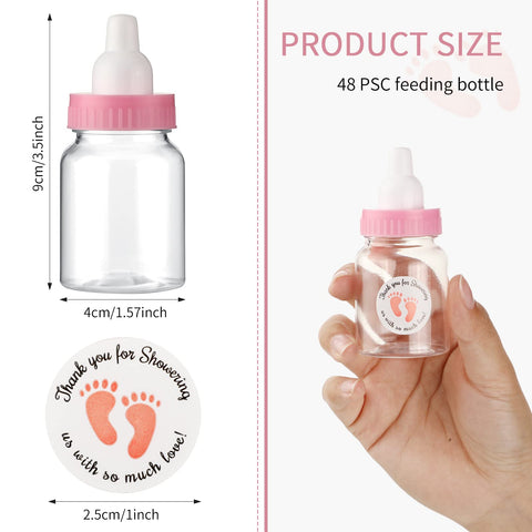 tondiamo pink mini bottle with sticker ready for gift-ready decor