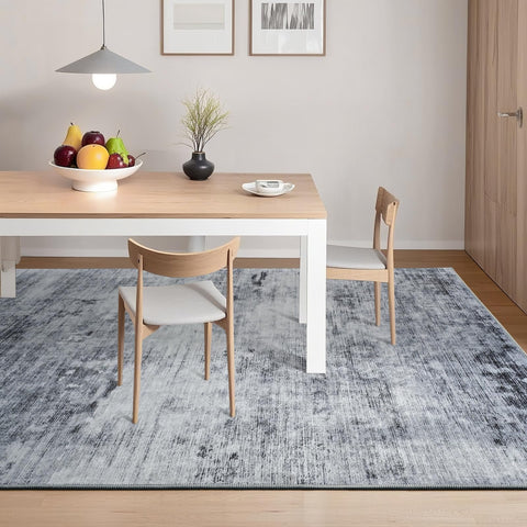 Toneed 5x7 rug is stain-resistant and machine washable for busy households.