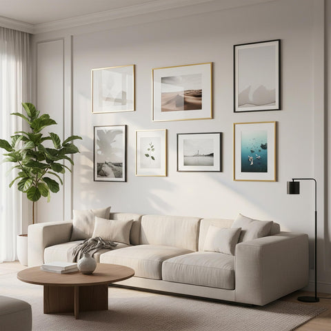 TONES FRAME DESIGN 1.5mm plexi cover safeguards photos from scratches and dust.