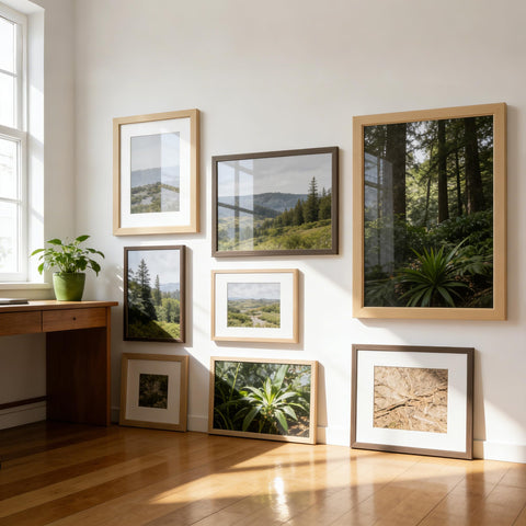 TONES FRAME DESIGN 11x14 photo display inside a 16x20 outer frame for elegant memories.