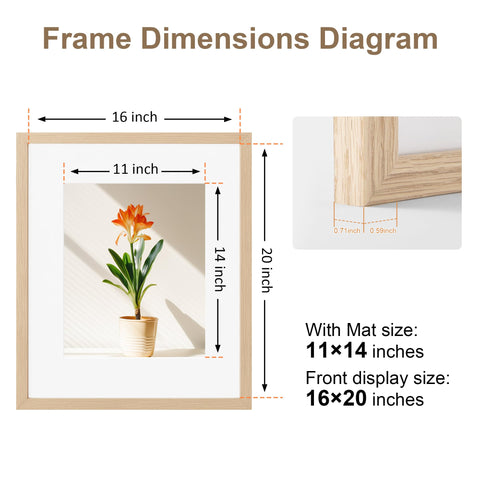 TONES FRAME DESIGN shatterproof plexiglass protects memories with crystal-clear visibility.