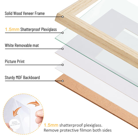 TONES FRAME DESIGN frame supports vertical or horizontal hanging for flexible layouts.