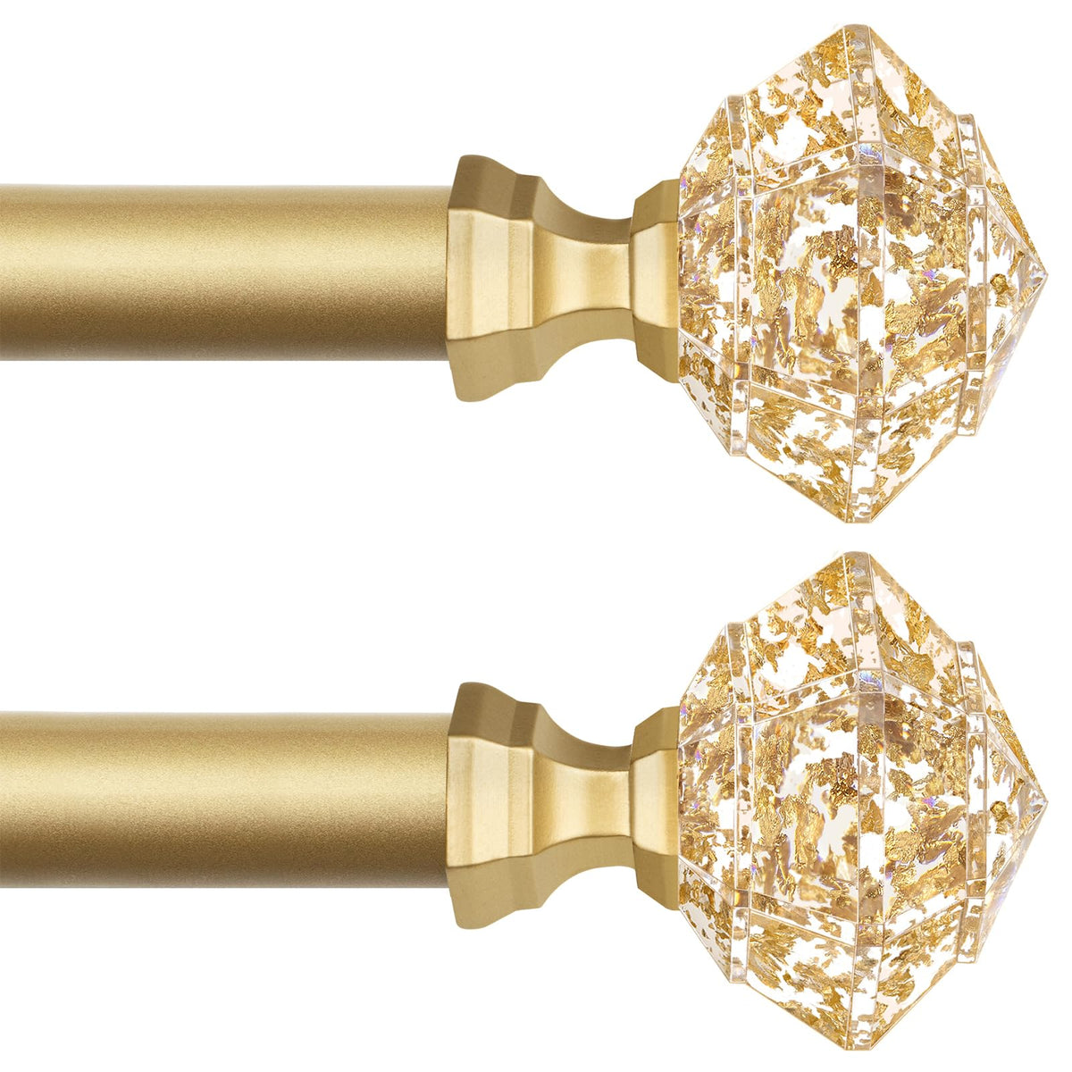 TONIAL 2-pack curtain rods with telescoping reach for a precise fit.