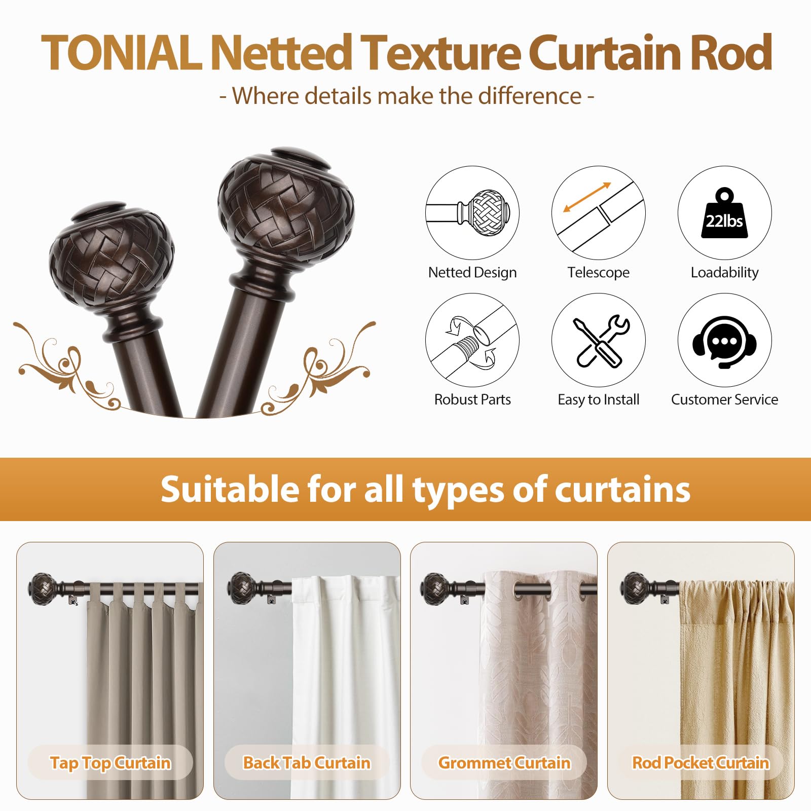 TONIAL bronze finish coordinates with décor from traditional to modern