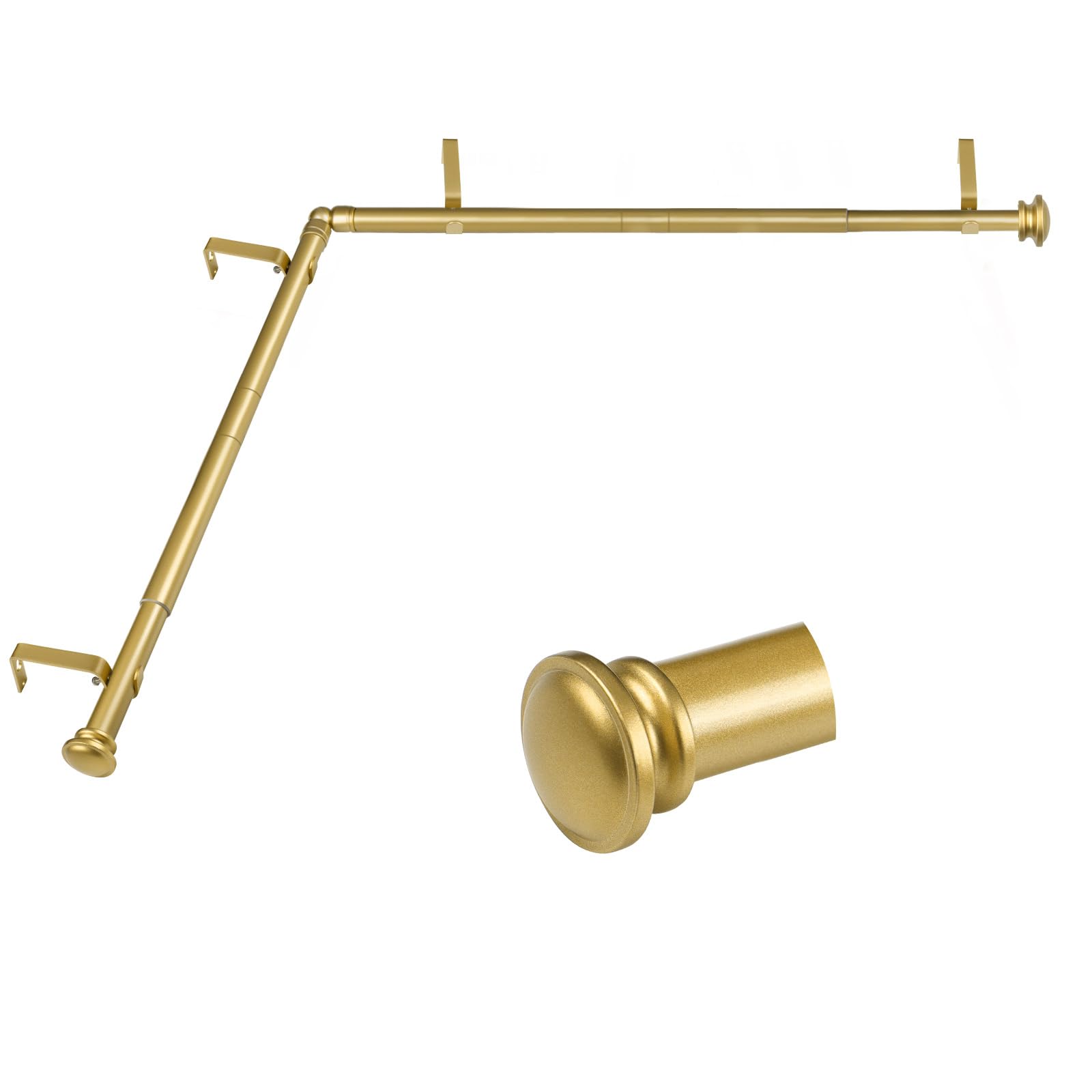 TONIAL center rod extended for flexible window sizing.