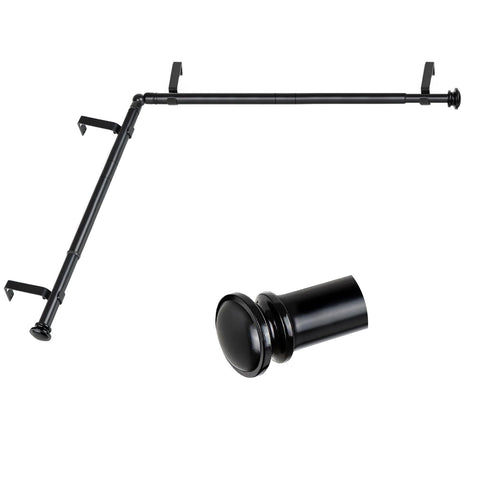 TONIAL center rod extended to 32-86 inches for wide bay windows.
