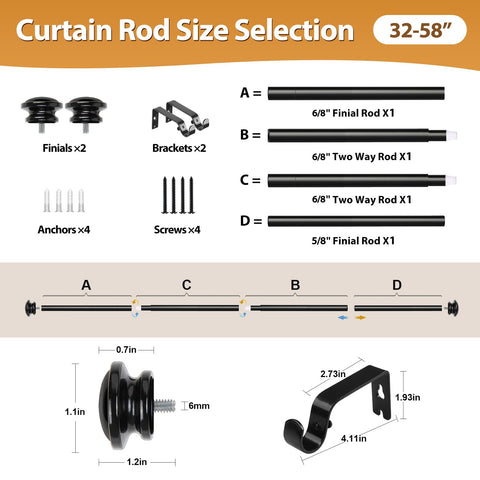 TONIAL rod profile shows 0.6 mm thickness for stable support.