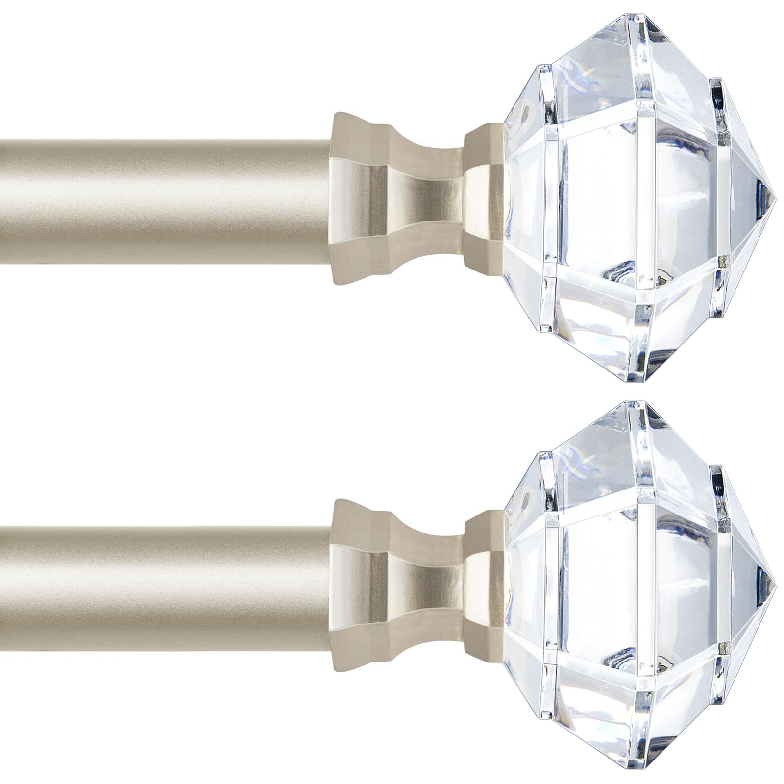 TONIAL curtain rod extends 32 to 58 inches with telescoping range for flexible fit.