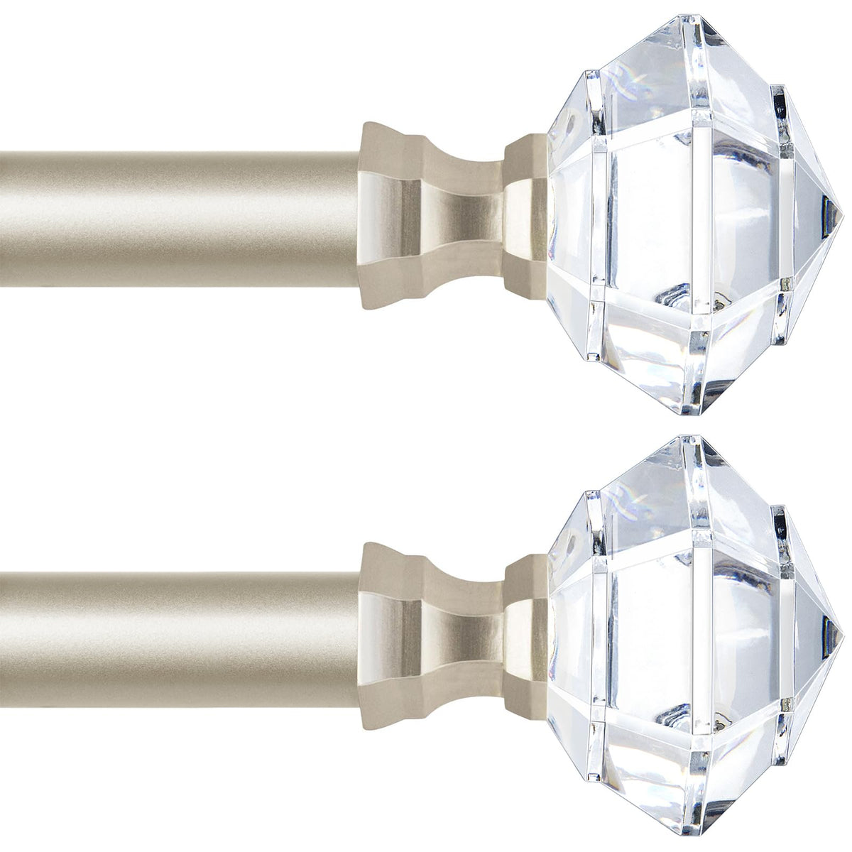 TONIAL curtain rod extends 32 to 58 inches with telescoping range for flexible fit.