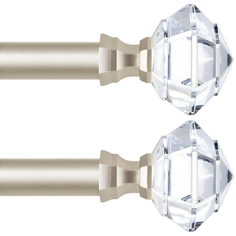 TONIAL curtain rod extends 32 to 58 inches with telescoping range for flexible fit.