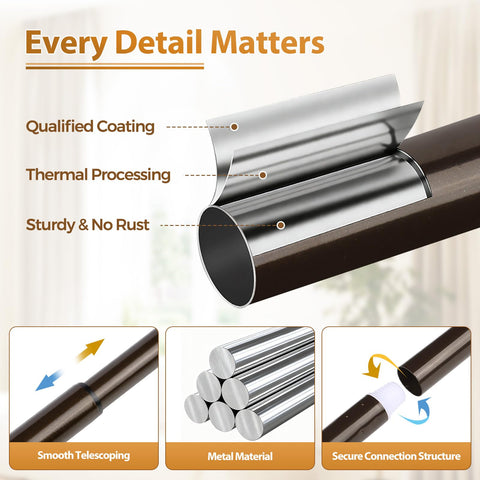 TONIAL curtain rod installation hardware included for quick setup.