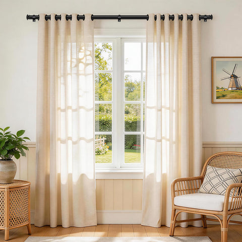TONIAL curtain rod splicing system enables easy length customization.