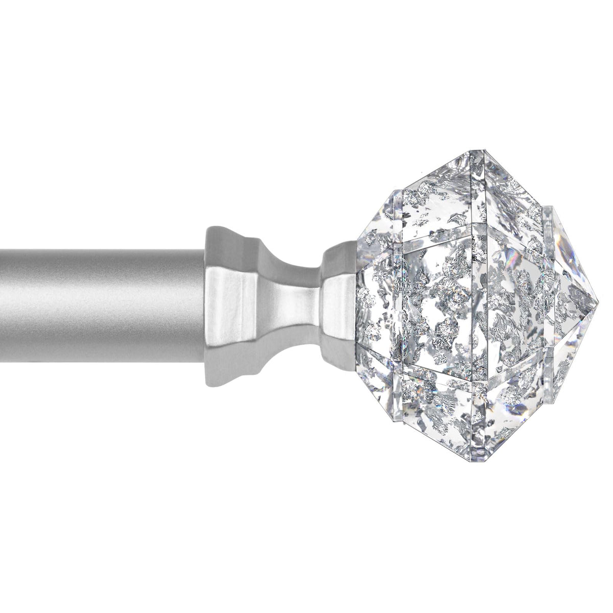 TONIAL curtain rod extended from 32 to 86 inches for a precise window fit