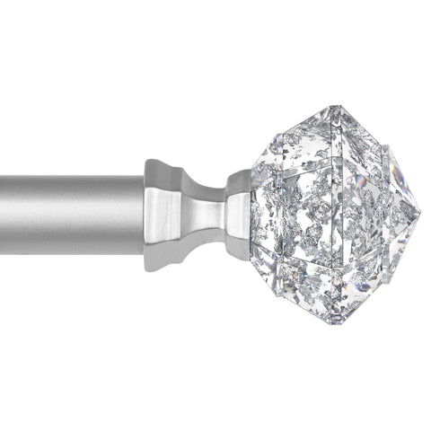 TONIAL curtain rod extended from 32 to 86 inches for a precise window fit