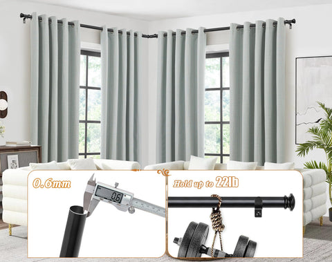TONIAL drapery rod installation kit included for easy setup.