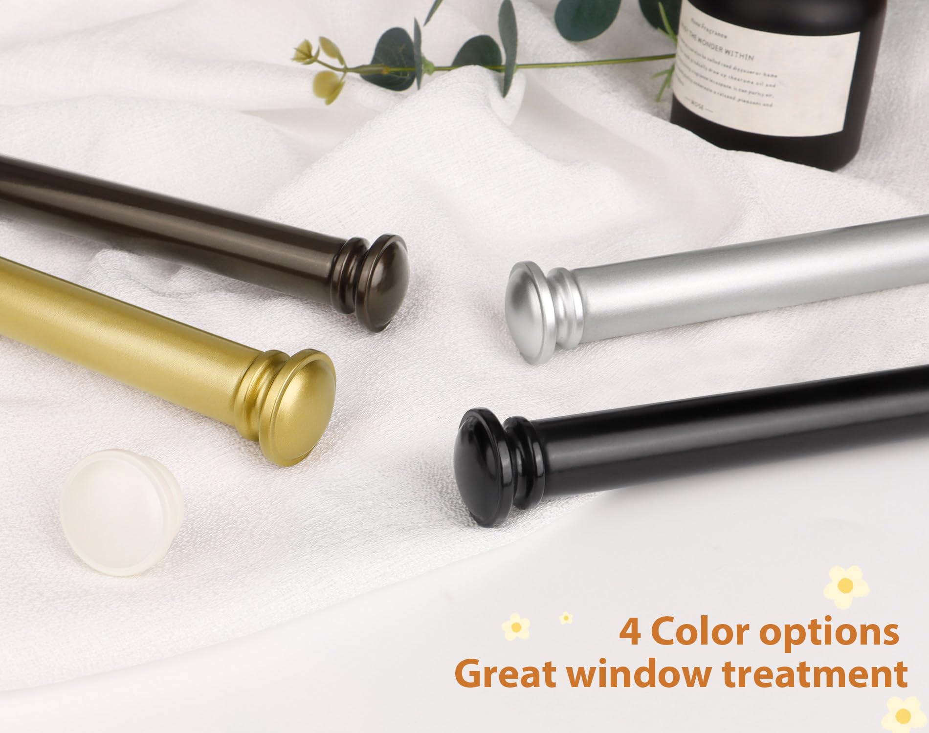 TONIAL heavy-duty curtain rod supports up to 22 pounds.