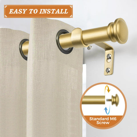 TONIAL heavy-duty curtain rod supports up to 22 pounds.