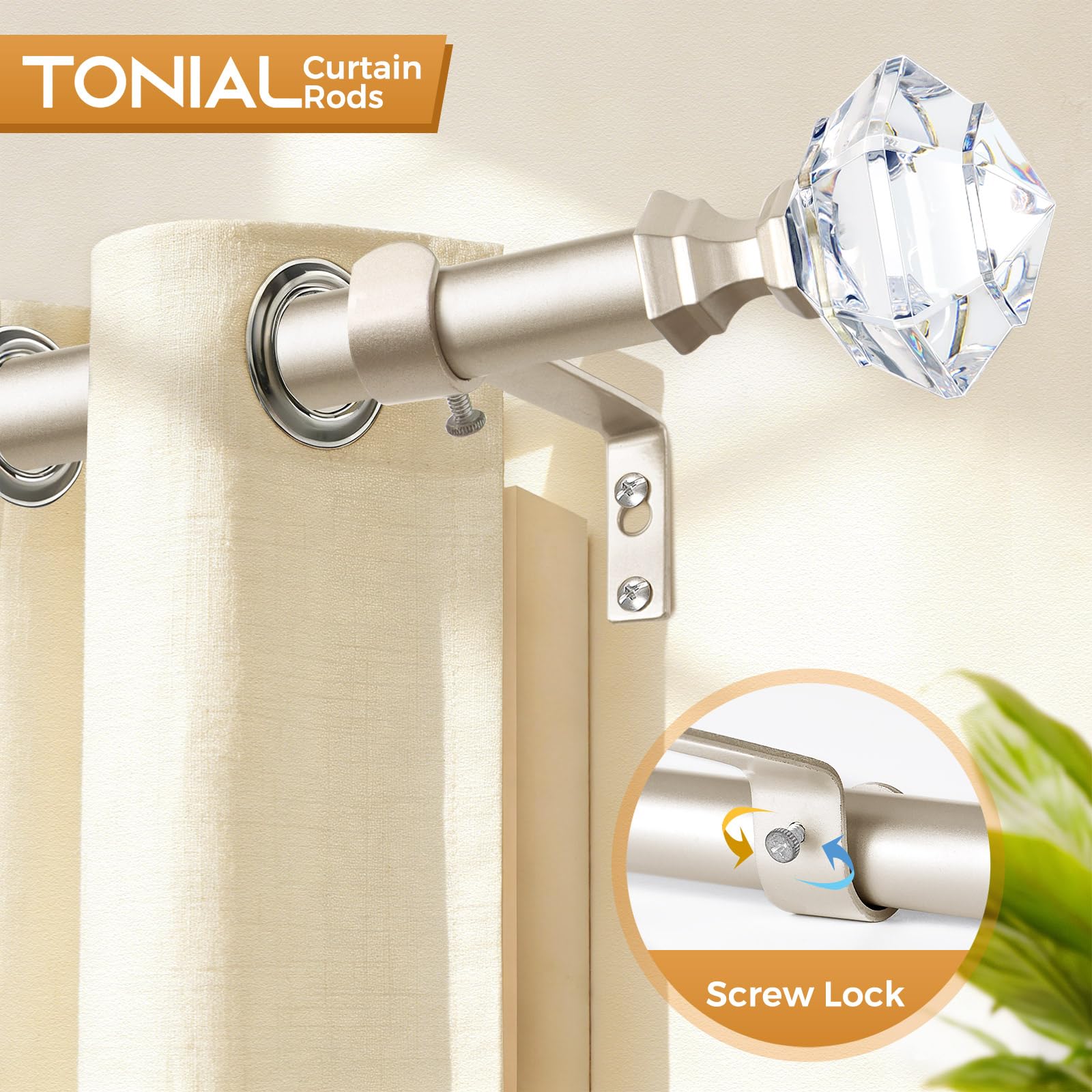 TONIAL mounting hardware included for quick, secure installation.
